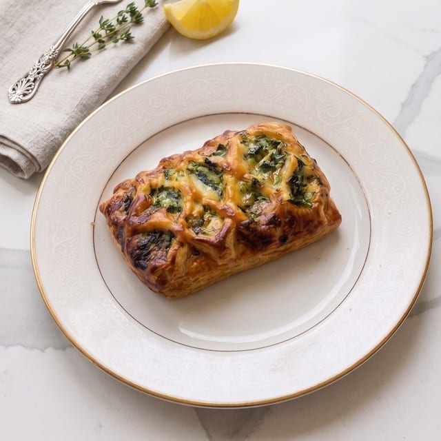 Spinach and Feta Croissant.