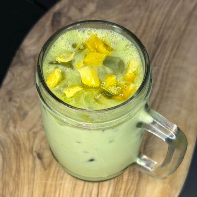 Mango Shaken Matcha Latte.