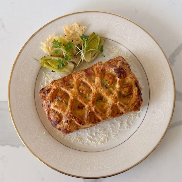 Leek and Parmesan Croissant.