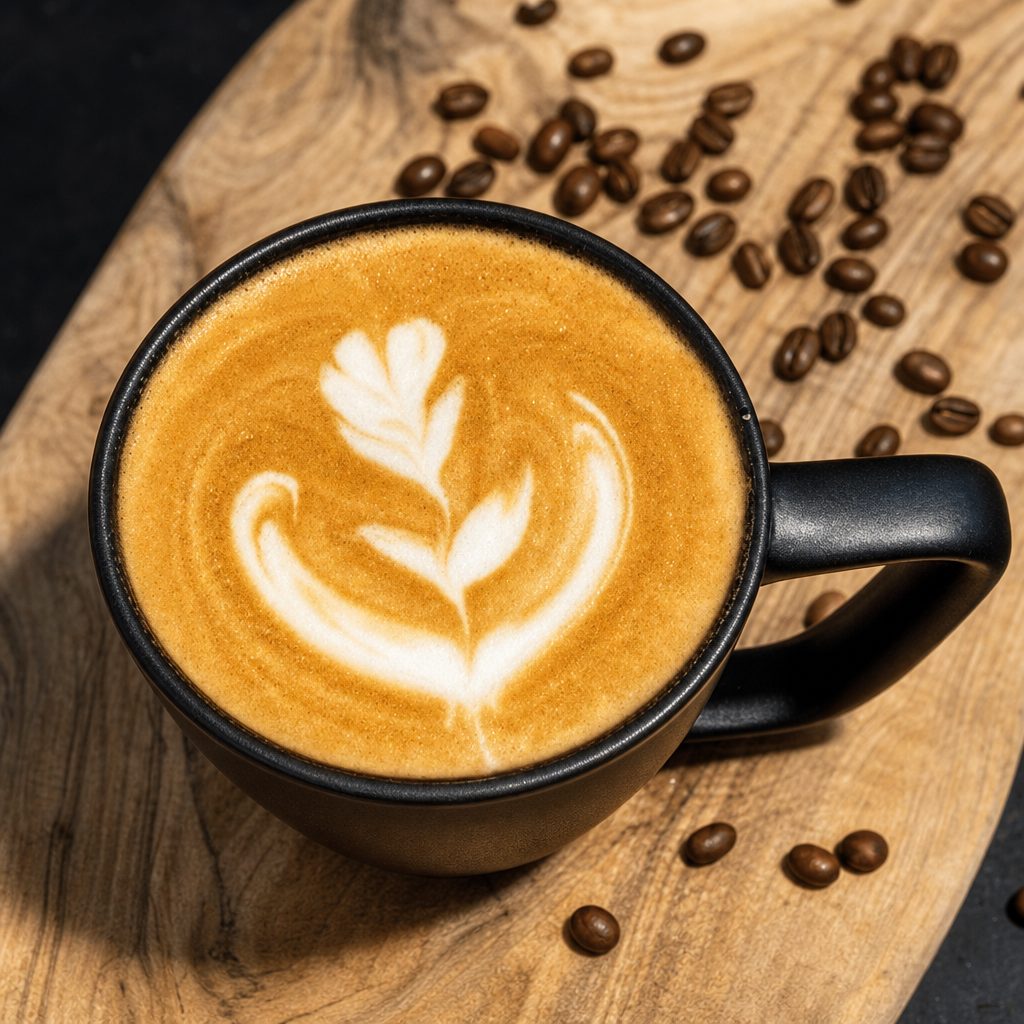 Housemade Caramel Latte 16oz.