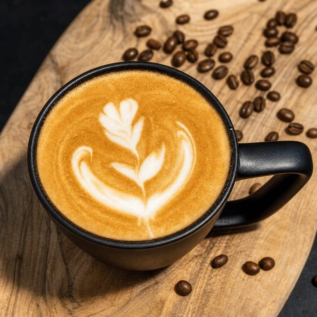 Housemade Caramel Latte 16oz.