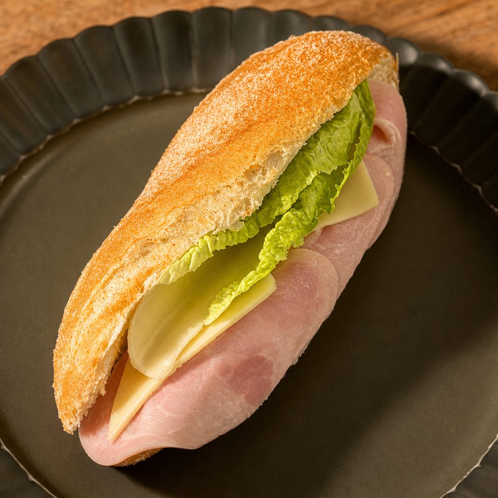 Ham and cheese sandwich.