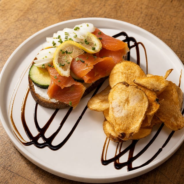 Smoked Salmon Toast.