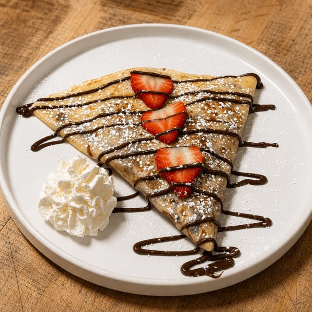 Nutella Strawberry Crepe.