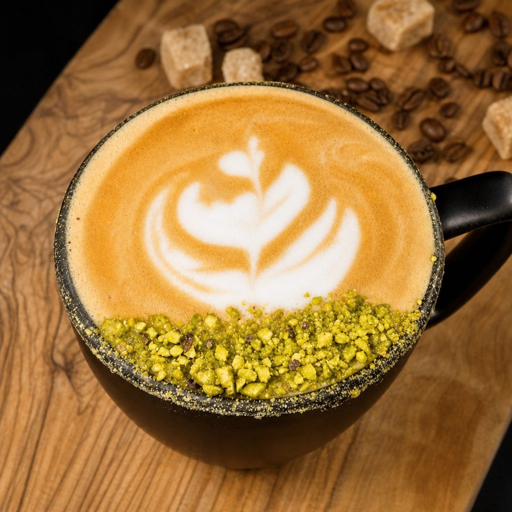 Pistachio Latte 16oz.