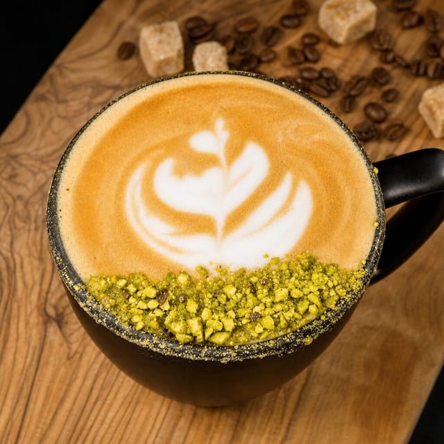 Pistachio Latte 16oz.