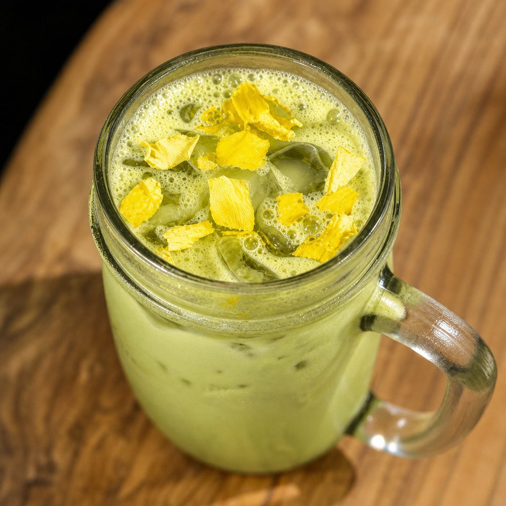 Mango Shaken Matcha Latte 16oz.