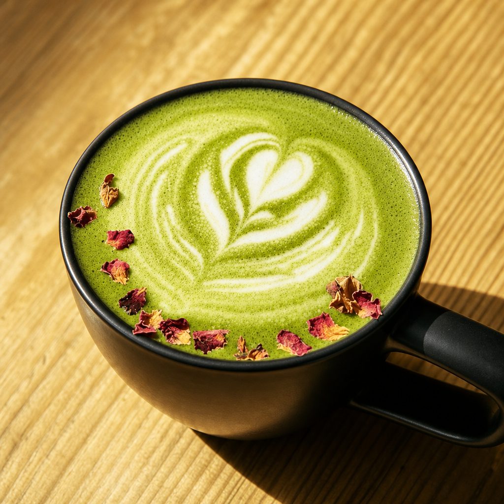 Honey lavender Matcha Latte 16oz.