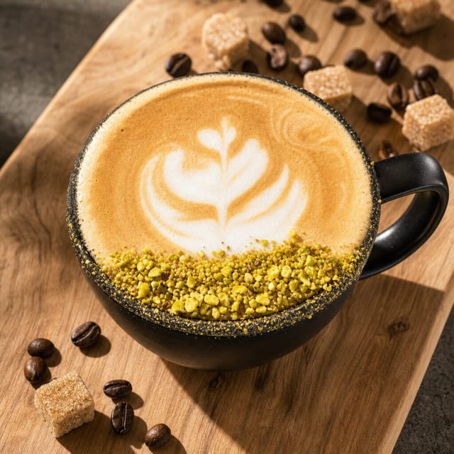Pistachio Latte 10oz.