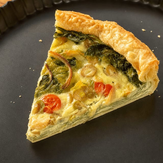 Veggie Quiche Slice.