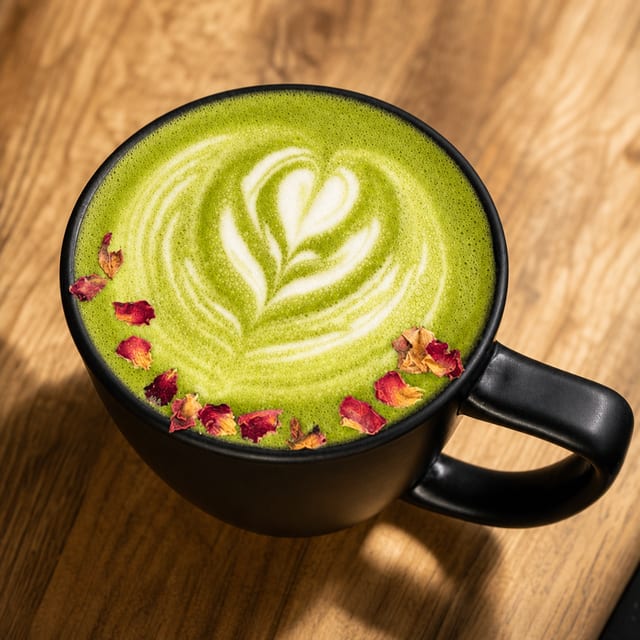 White Chocolate Matcha Latte 10oz.