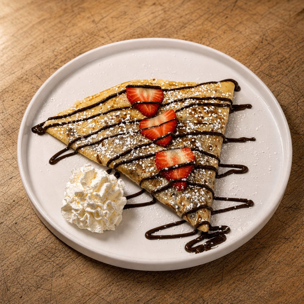 Nutella Strawberry Crepe.