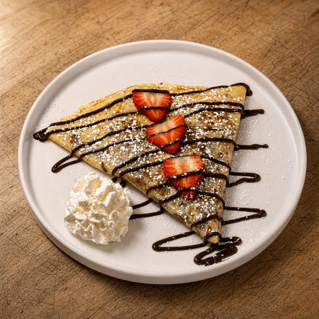 Nutella Strawberry Crepe.