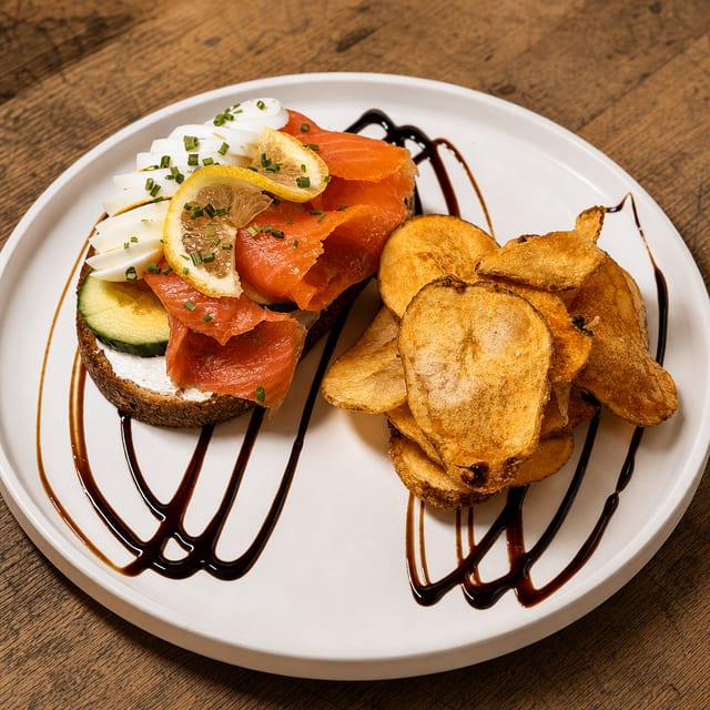 Smoked Salmon Toast.