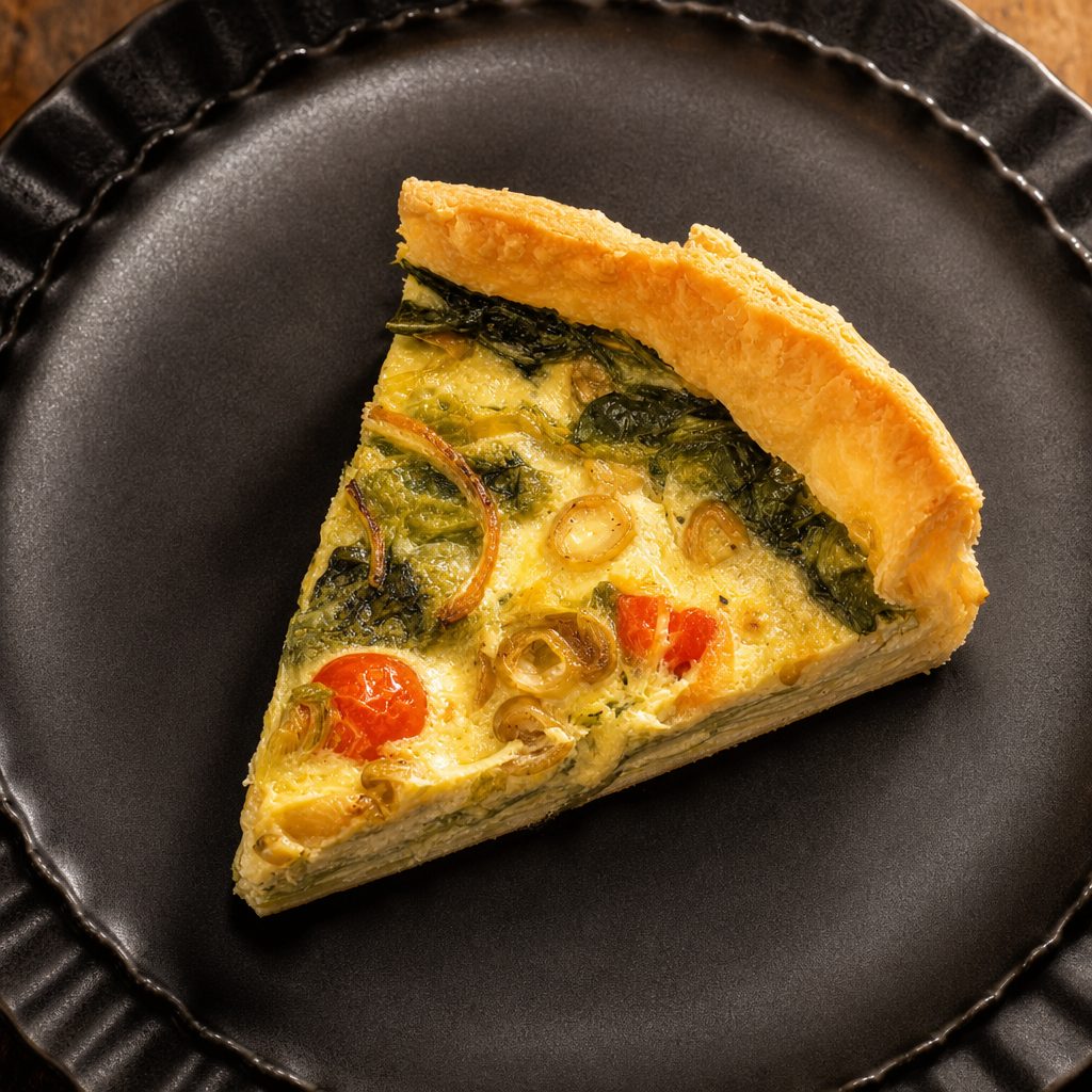 Seasonal Veggie Quiche.