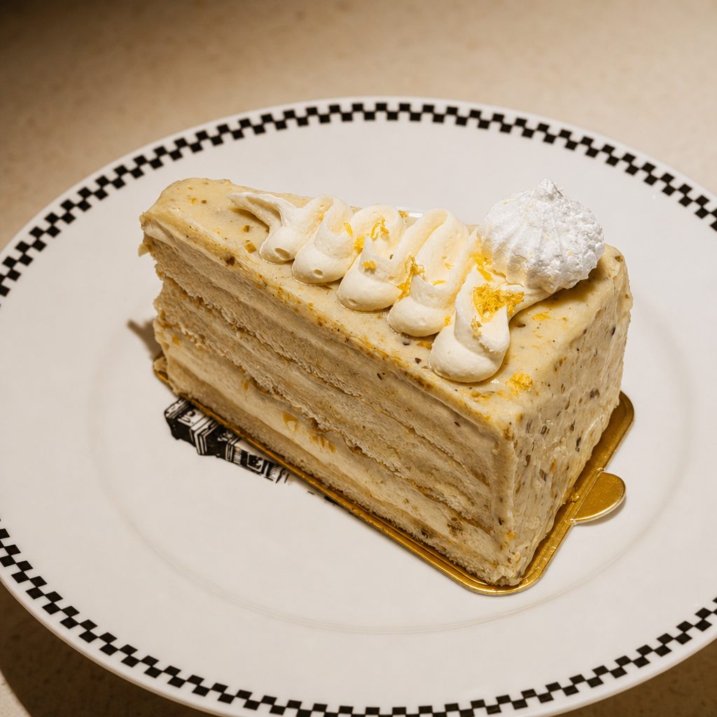 Crunchy Vanilla Lemon Cake.