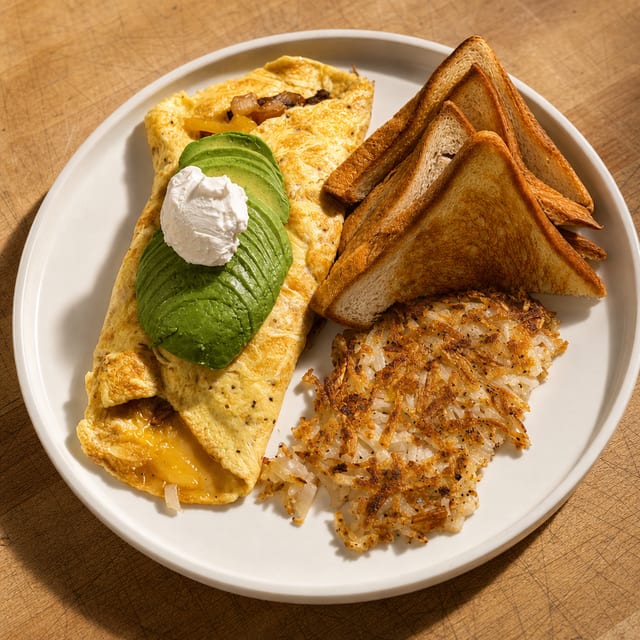 Veggie Omelet.