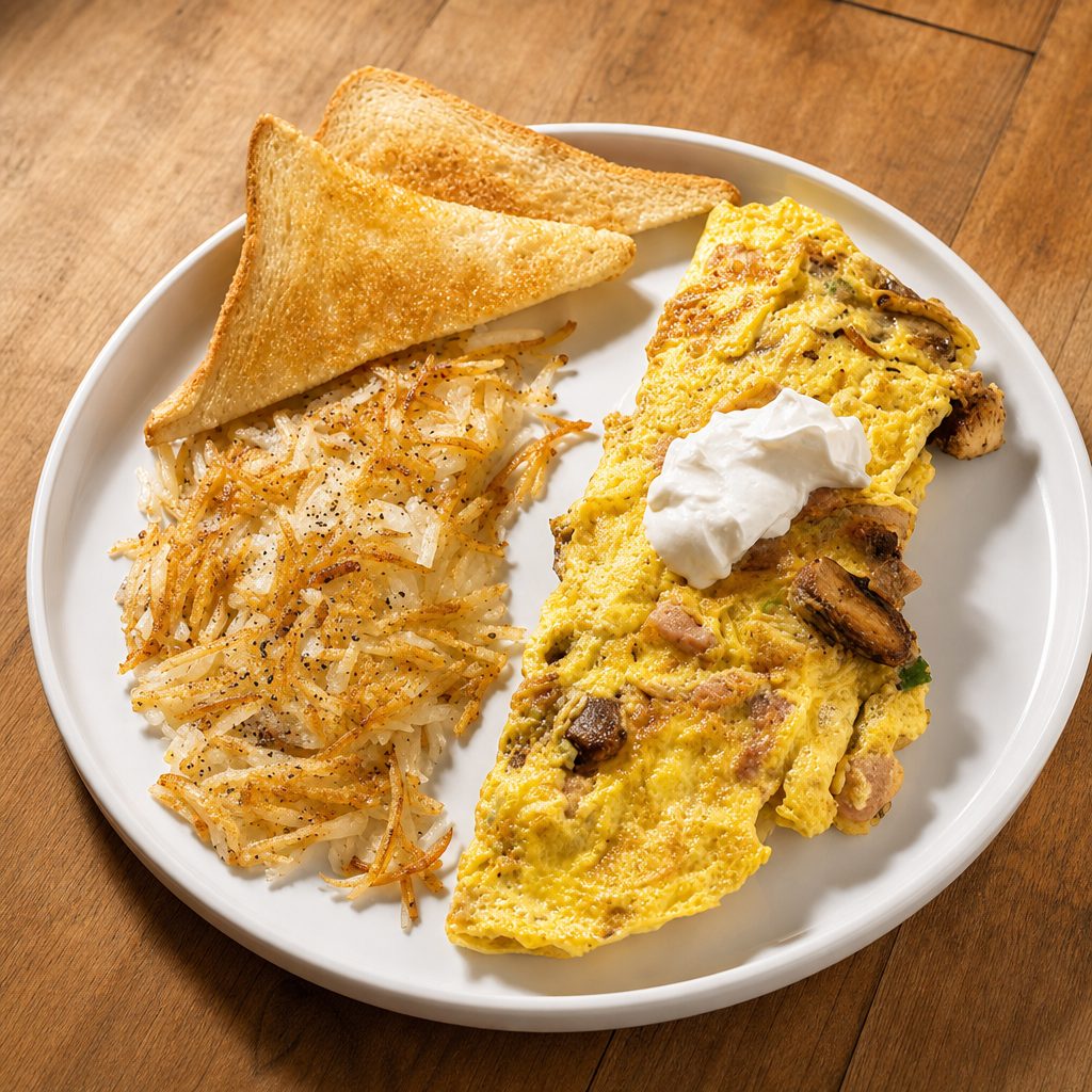 Meat Lovers Omelet.