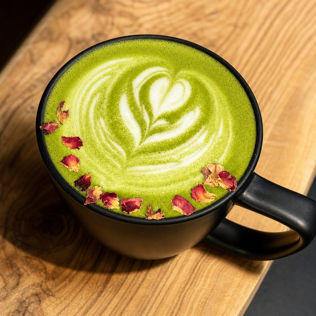 Honey lavender Matcha Latte.